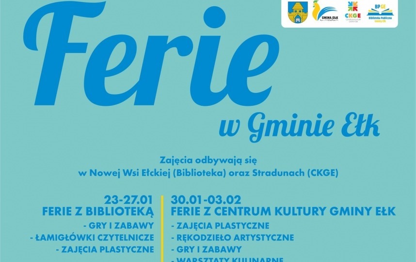 Zdjęcie do FERIE w Gminie Ełk