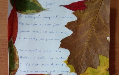 Zdjęcie do Rozstrzygnięcie gminnego konkursu "Jesienne wierszowanie" w Filii BPGE w Stradunach